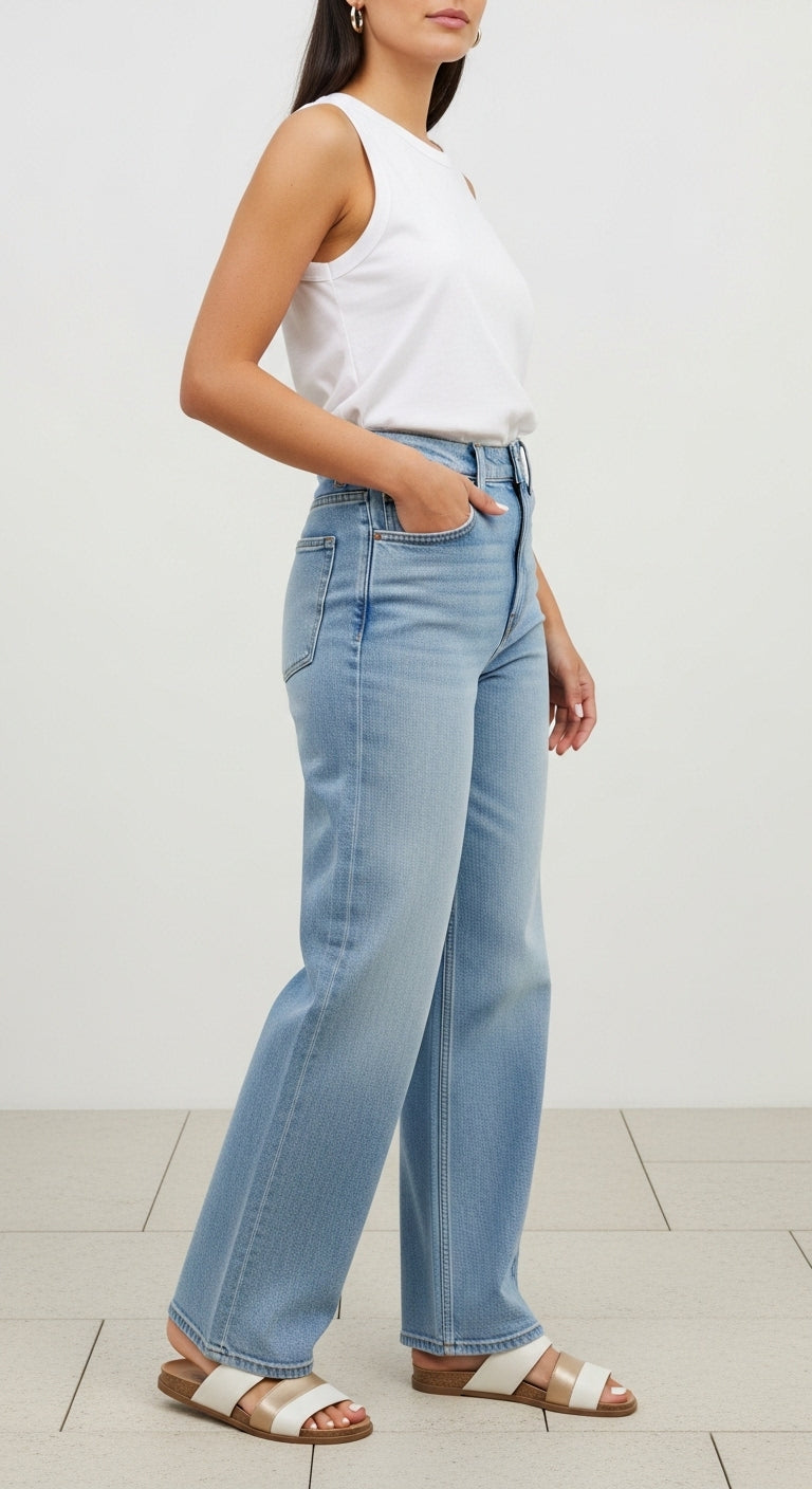 Summer Blue Skinny Jeans