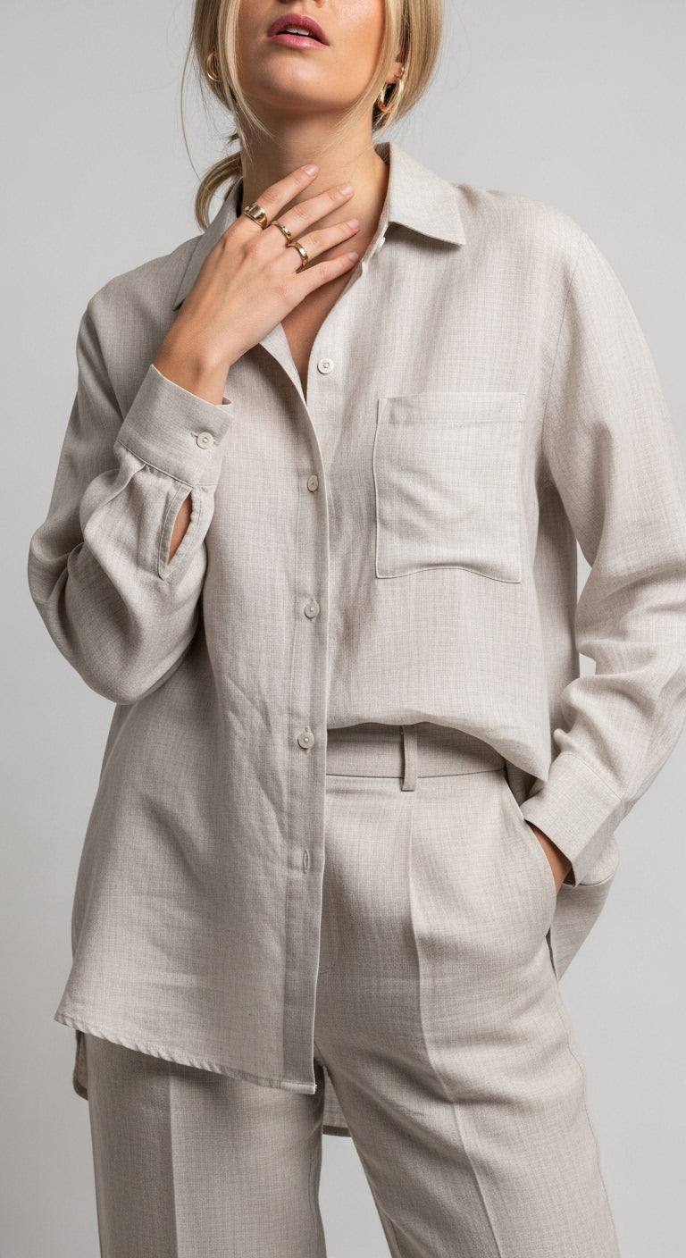 Gray Morning Simple Shirt